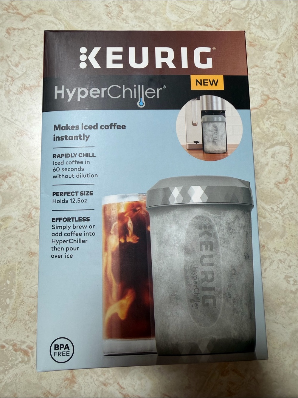 Keurig HyperChiller Steel Gray Iced Coffee Chiller